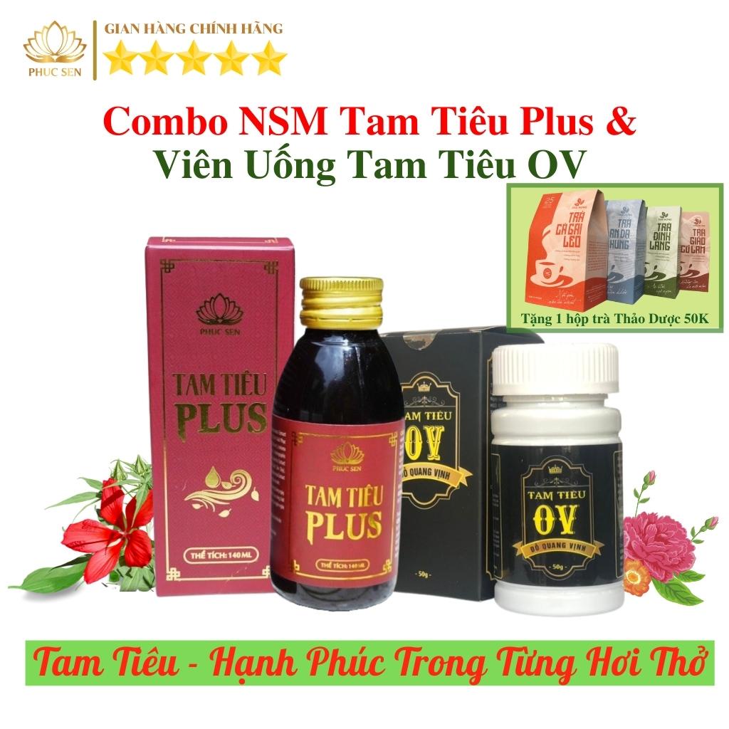 Nước Xúc Miệng Tam Tiêu Plus Và Viên Tam Tiêu OV - Thơm Miệng, Khử Mùi, An Toàn Hiệu Quả Cao