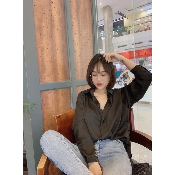 SISTERSISTER BEST SELLER - Áo sơ mi lụa SILK SHIRT
