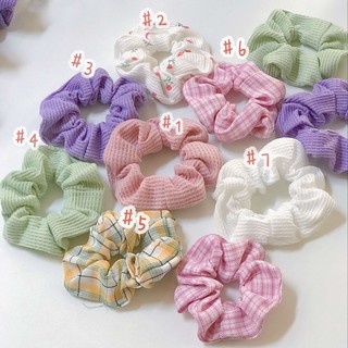 Buộc Tóc Vải, Dây Cột Tóc Scrunchies Xinh Xắn Dễ Phối Đồ