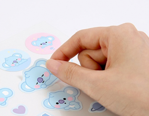 Hình dán mini xinh xắn tiện lợi 2021 NEW KPOP BTS BT21 Baby Cartoon Animals Sticker Cute Stickers Diary Sticker Scrapbook Decoration Stationery Stickers kids gift CHIMMY COOKY KOYA MANG RJ SHOOKY TATA