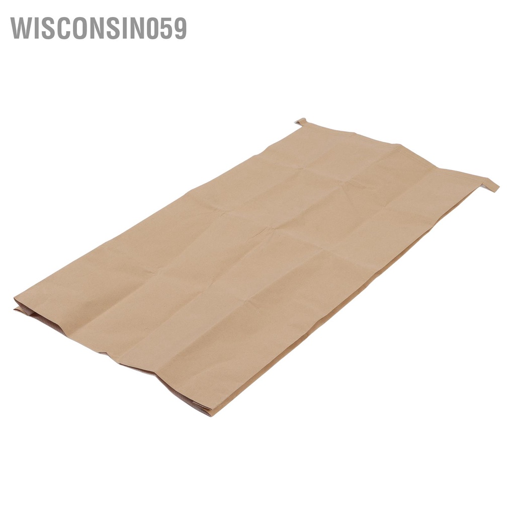 Wisconsin059 5 Cái Giấy Kraft Túi Dệt Composite Không Thấm Nước 100 X 50 cm Lưu Trữ Lá Cho Bãi Cỏ Sân Vườn Nhà