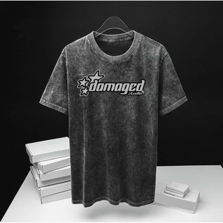 Áo thun logo damaged unisex