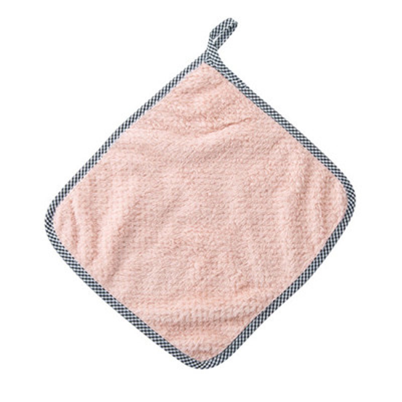 Set 10 Khăn Lau Tay Vải Mềm Viền Caro, Khăn Lau Nhà Bếp Đa Năng