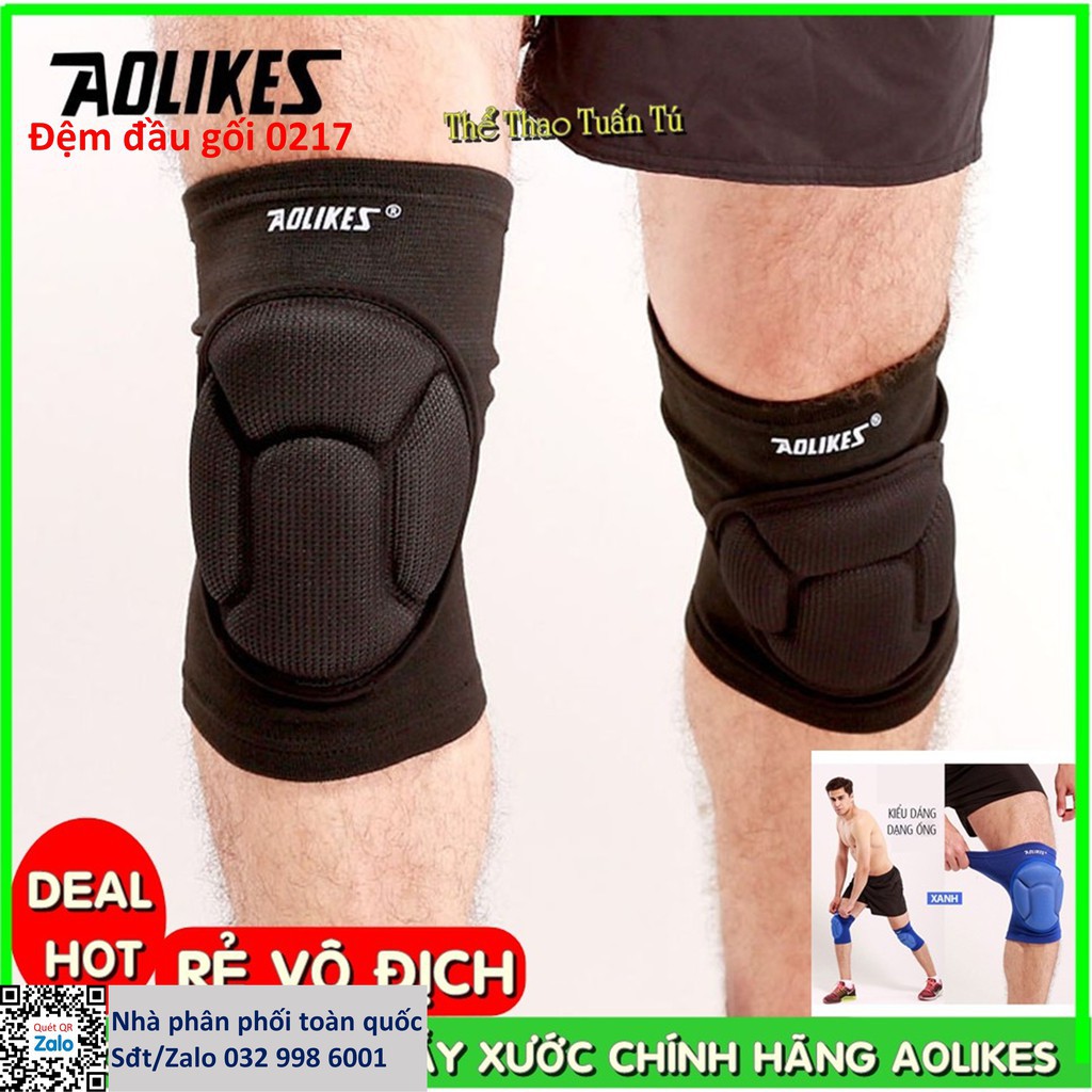 Bó Gối Chống Chầy Xước Chính Hãng Aolikes 0217A (1 đôi) tuilaptop1212