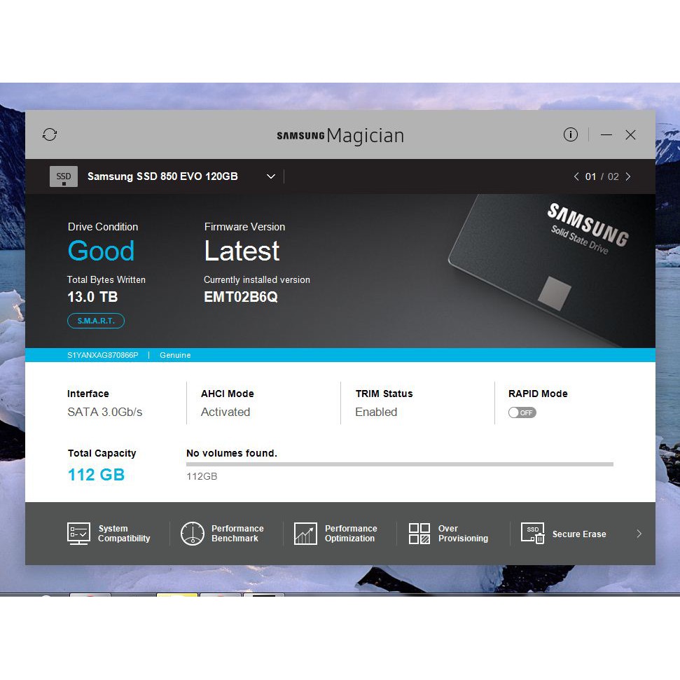 Ổ cứng ssd 120gb Samsung, hàng tháo máy chính hãng, bảo hành 3 năm | BigBuy360 - bigbuy360.vn