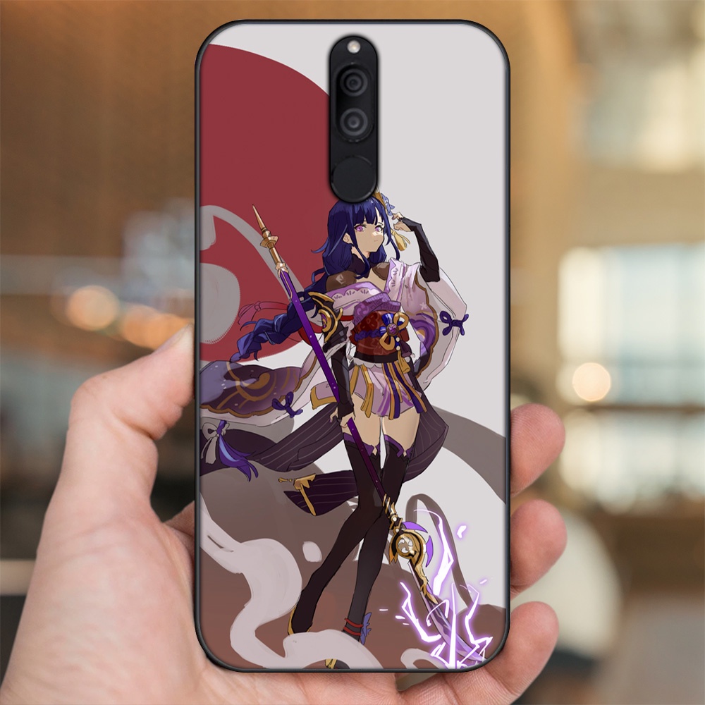 Ốp lưng Huawei Nova 2i viền đen in hình Raiden Shogun Genshin Impact