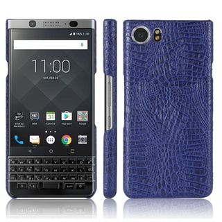 Ốp Lưng Blackberry Keyone Vân Cá Sấu Màu Xanh