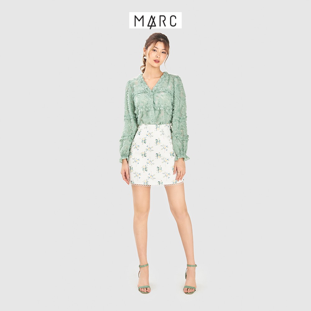 Váy nữ MARC FASHION mini viền ren họa tiết hoa | BigBuy360 - bigbuy360.vn
