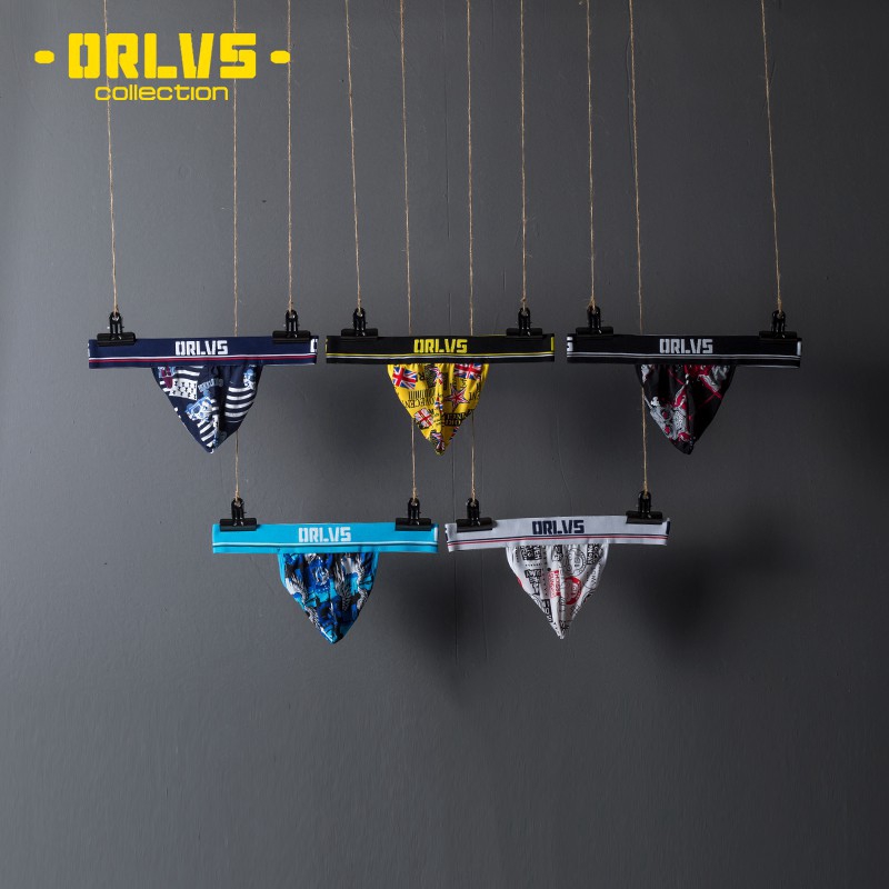 [Ready Stock] U Convex Men Thongs Đồ lót gợi cảm Cotton Thở rỗng Jockstrap OR301