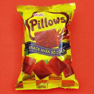 Bánh snack pillows nhân sô cô la/sữa dừa/cookie gói 18g