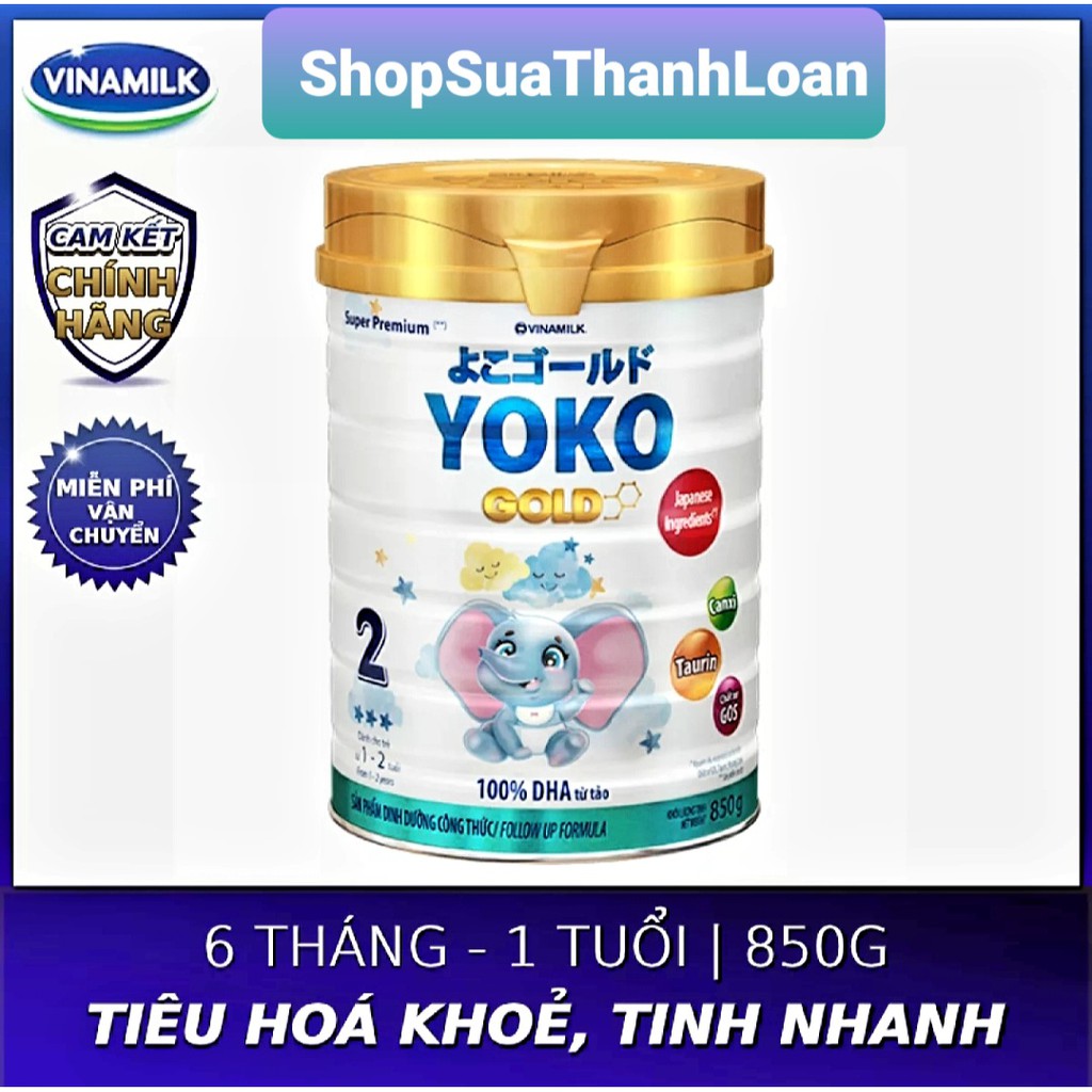  SỮA BỘT YOKO 2 850G (CHO TRẺ TỪ 1 - 2 TUỔI)