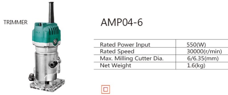 Máy phay cạnh 6.35mm DCA amp04-6