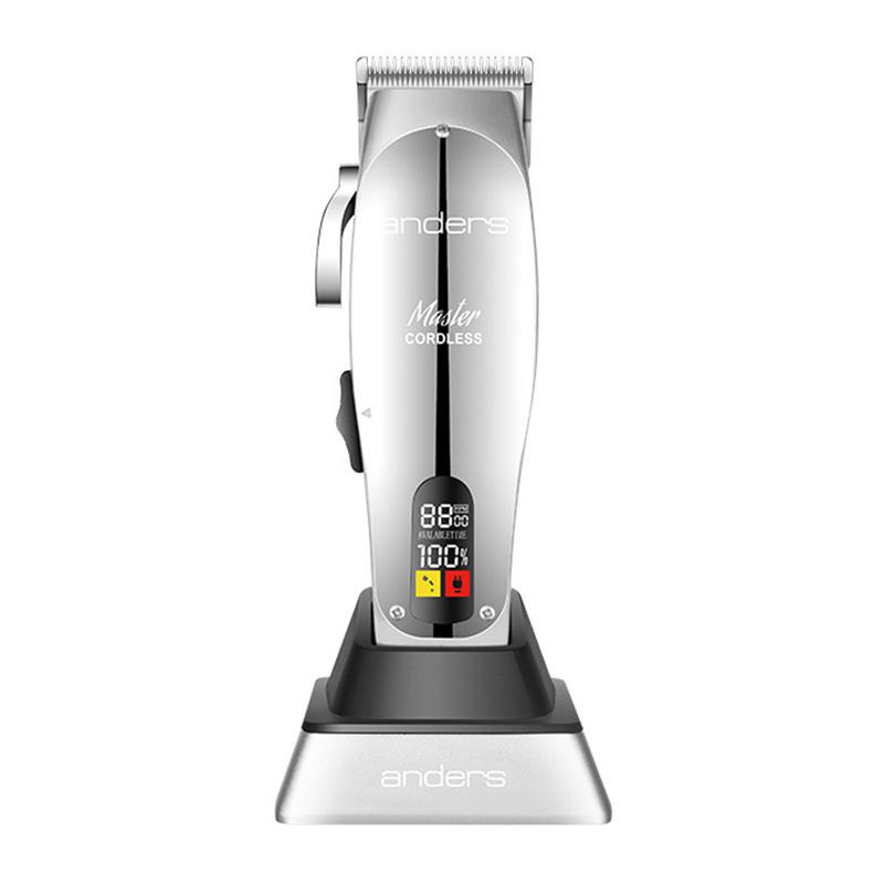 Tông Đơ Cắt Tóc Chạy Điện Có Đế Sạc USB AD 12480 Màn Hình LCD