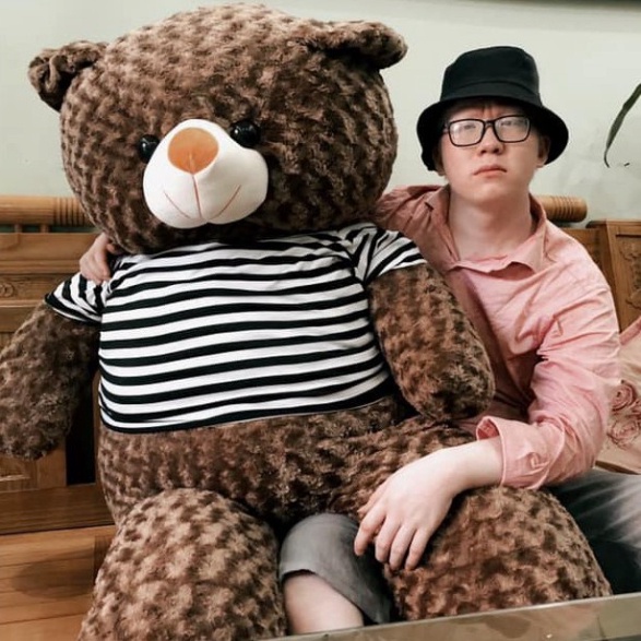 Gấu Bông Teddy 1m8 To, Thú Nhồi Bông Cute Khổng Lồ Giá Siêu Rẻ Chiều Cao Thật