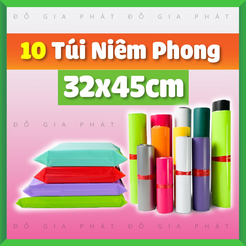 [32x45cm] 10 Túi Gói Hàng, Đóng Hàng, Niêm Phong, Bao Bì Gói Hàng Tự Dính GHN