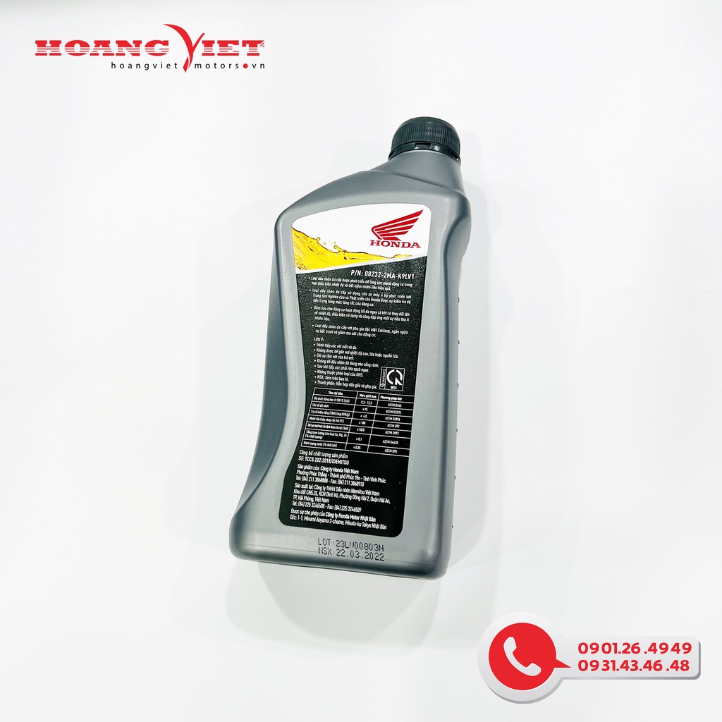 Dầu nhớt SL cho động cơ xe số 1.2L - Honda WINNER  - 082322MAK9LV1