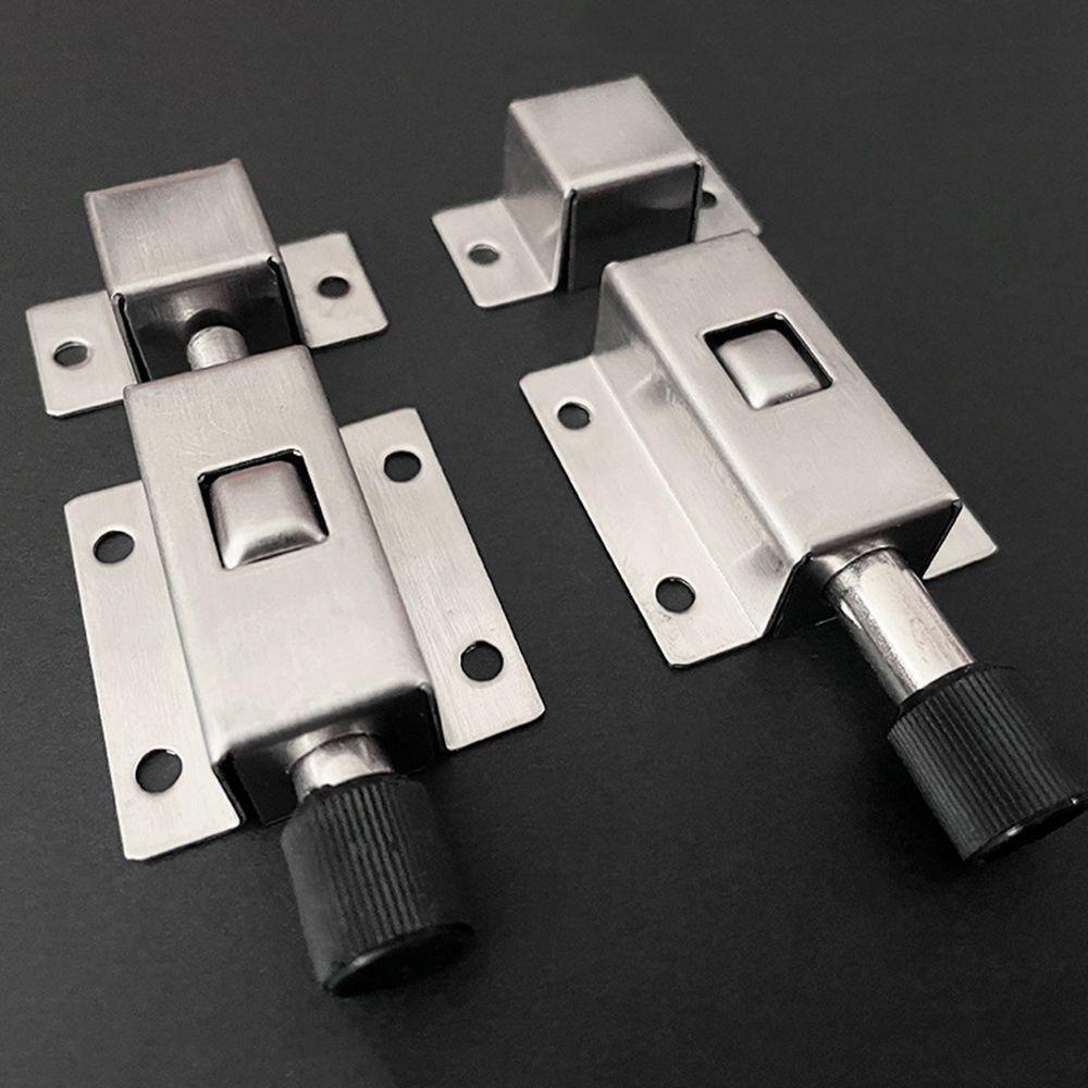 WTTLE Bộ 2 Chốt Lò Xo Tự Động Chống Trộm Bằng Thép Không Gỉ