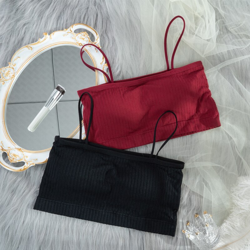 Áo lót ống cotton Hàn Quốc 5 màu tùy chọn