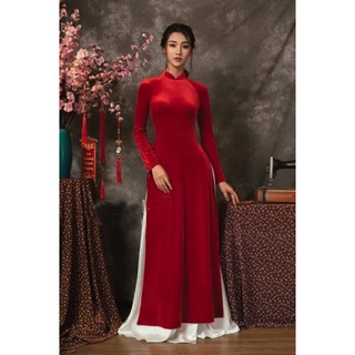 áo Dài Nhung kèm quần