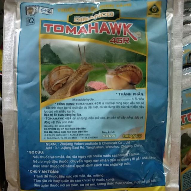 [SIEURE] Bả diệt sên ăn đầu rễ Tomahawk hàng đẹp, phân phối chuyên nghiệp.