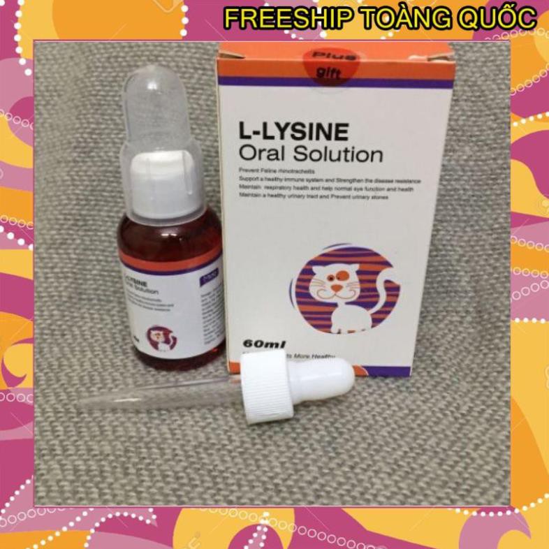 FreeSHIP- COMBO Lysine, Taurine uống và Nhỏ mắt mũi cho mèo (trị calici, herpes viruss)viêm loét giác mạc, xổ mũi
