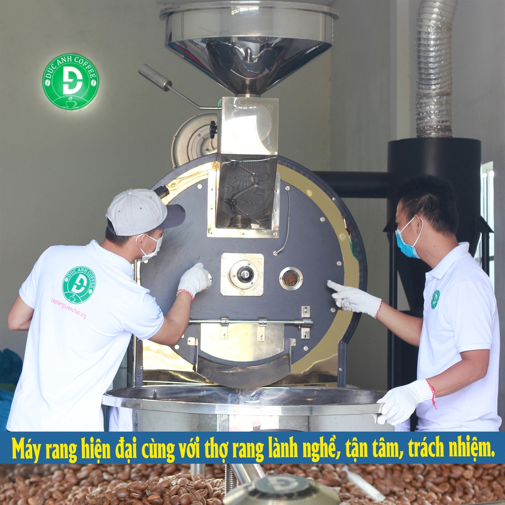 1Kg Cà Phê Hạt Pha Máy Rang Mộc 100% Robusta Đậm Vị, Cafein Cao Từ Buôn Ma Thuột - D COFFEE Thuộc Cà Phê Đức Anh