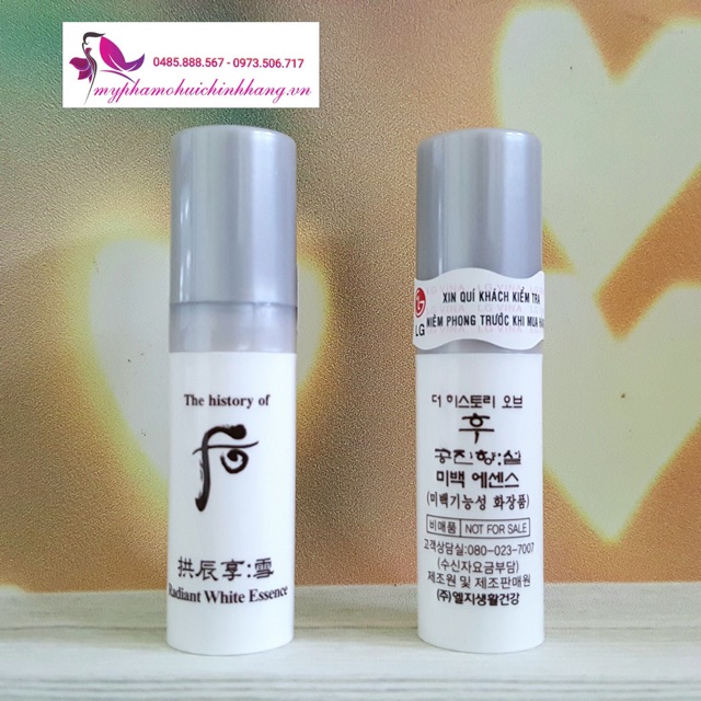 Mua 5 tặng 1/ Tinh chất dưỡng trắng Whoo Radiant White Essence 5ml/ mỹ phẩm Ohui công ty chính hãng