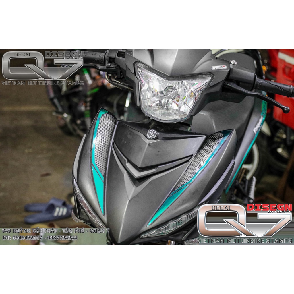 Tem Rời EXCITER 150 Y15ZR XÁM ĐEN