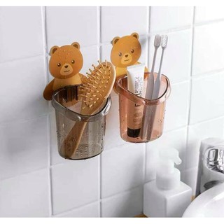 Ống cắm đa năng hình gấu, cốc gấu đa năng