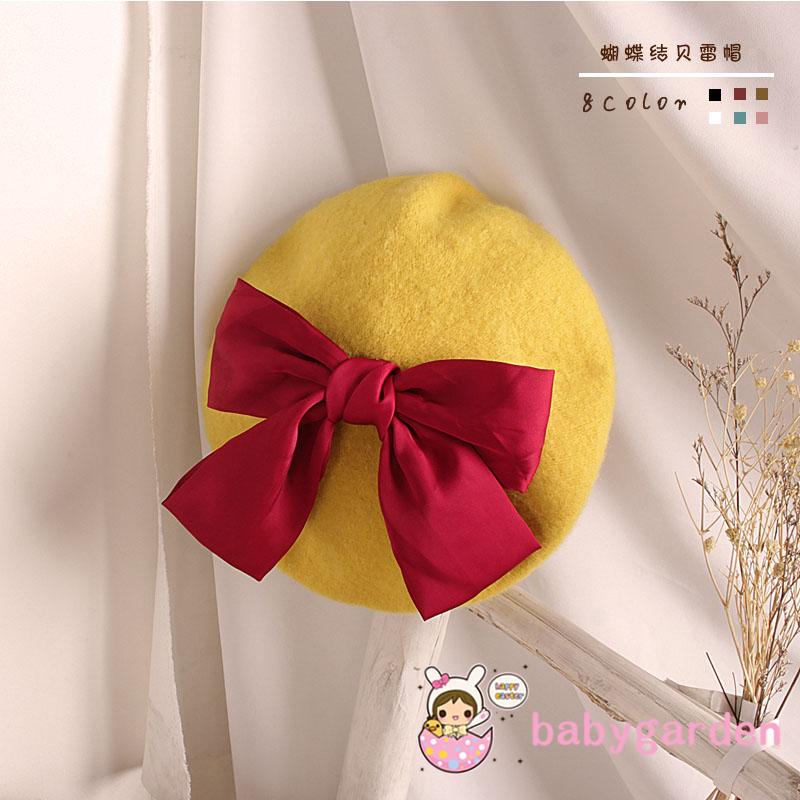 Mũ beret thắt nơ xinh xắn dễ thương cho bé gái