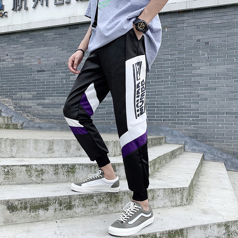 【COD】Trendy casual loose-leg track pants
