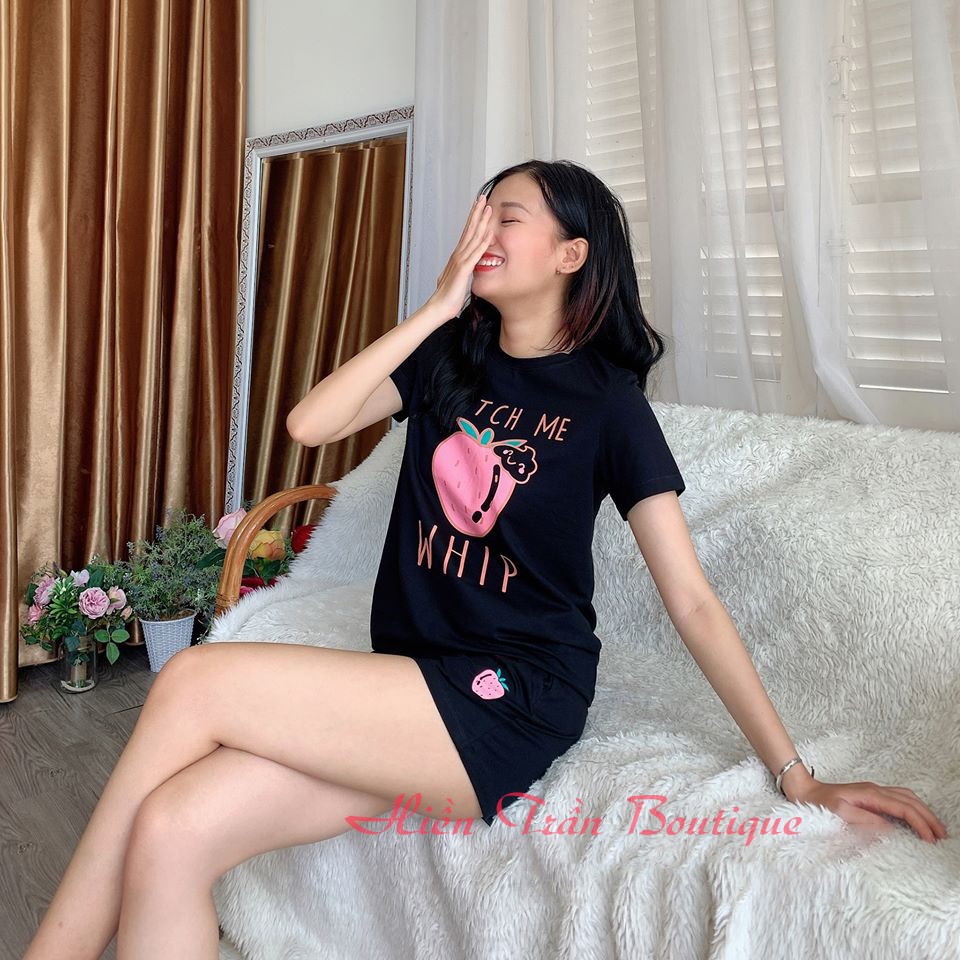 Bộ đùi mặc nhà 100% Cotton siêu mát, thấm mồ hôi cực tốt - Hiền Trần Boutique | BigBuy360 - bigbuy360.vn