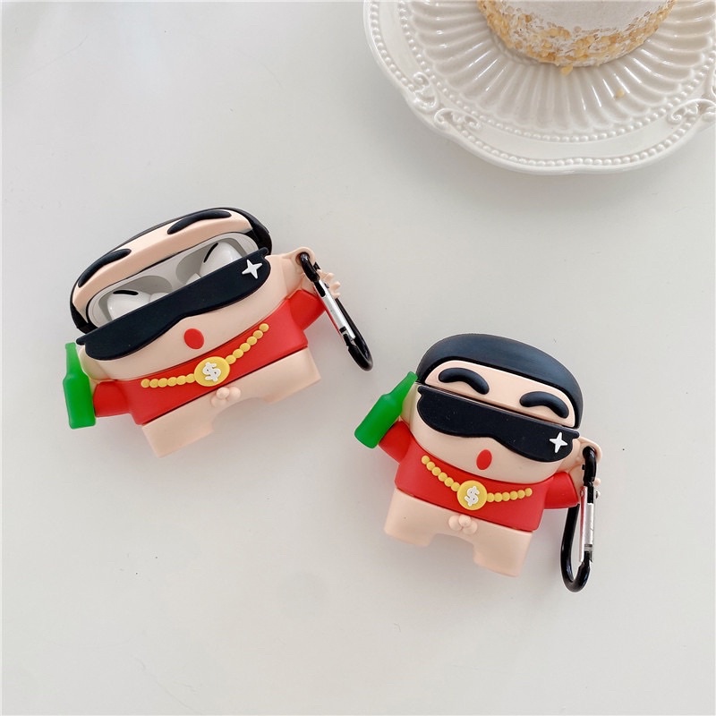 Case Airpod 1/2/Pro/3 Hình Cu Shin Rich Kid