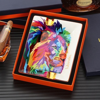 Gạt tàn cigar gốm sứ đầu sư tử