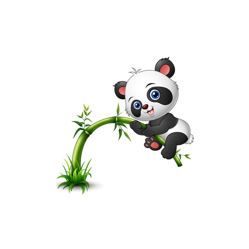 Sticker Dán Cửa Sổ Xe Hơi / Mũ Bảo Hiểm Hình Gấu Trúc Khổng Lồ Dễ Thương