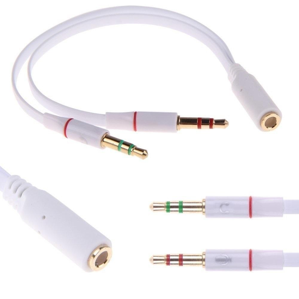 Dây gộp mic và loa - Jack chia audio và mic 3.5 - Jack chia tai nghe 3.5