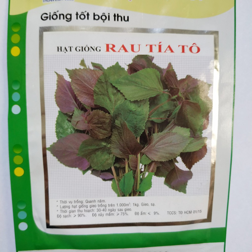 Hạt giống RAU TÍA TÔ