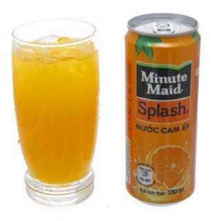 Lốc 6 lon cam ép splash 330ml