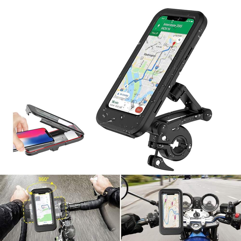 Giá Đỡ Điện Thoại Chống Nước gắn gương xe đạp xe máy cao cấp H991 Shalla {sản phẩm mới}