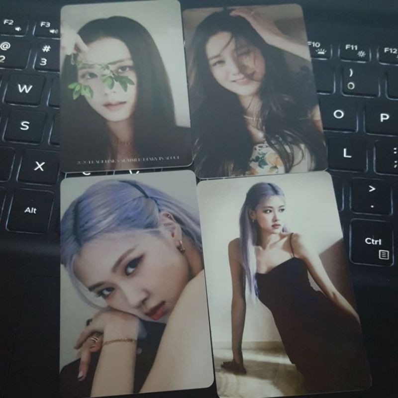 Set 8 thẻ card nhựa BLACKPINK - Summer Diary Seoul 2020 in 2 mặt bo góc