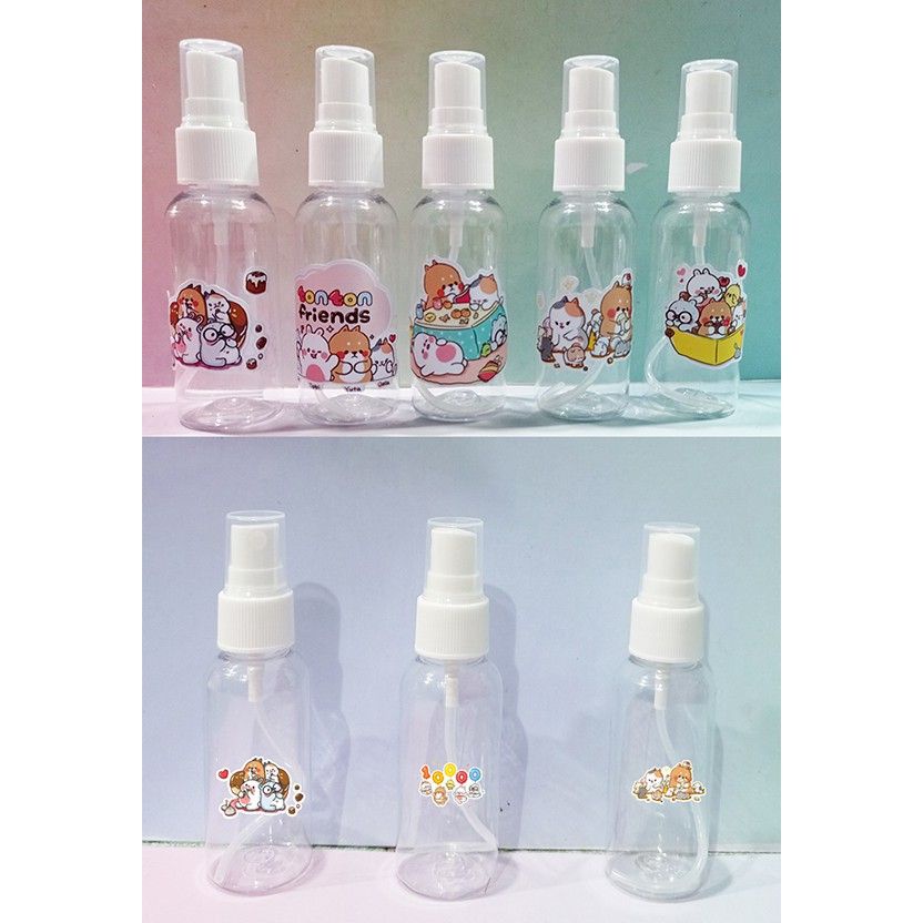 Lọ Đựng Mỹ Phẩm 3 anh em gấu LMPI1 molang pusheen tonton brown khủng long kitty ngựa thần hổ mập 50ml lọ chiết Du lịch