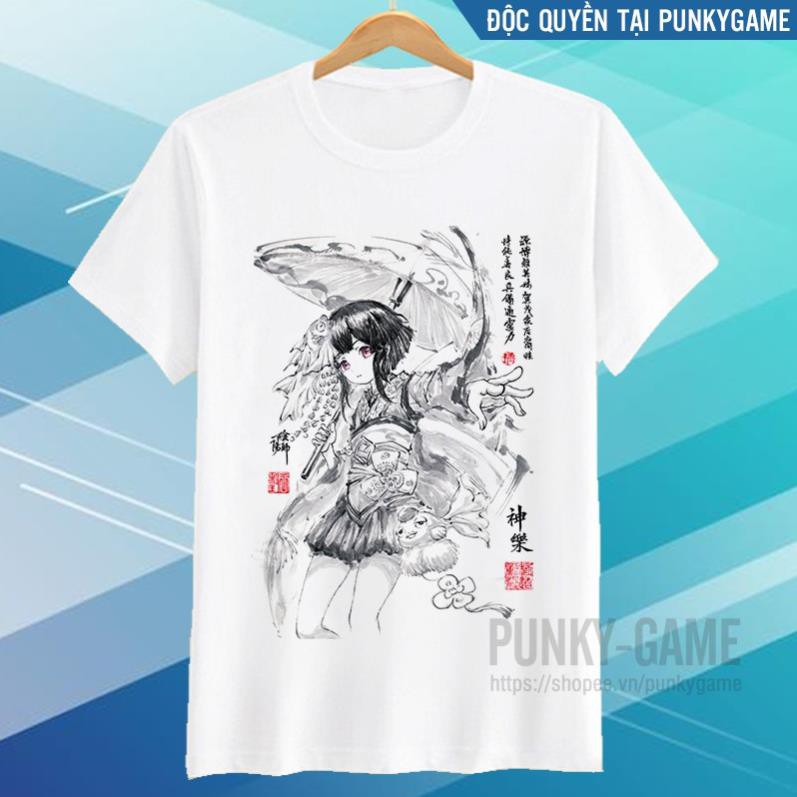 SALE- Áo thun Onmyoji Âm Dương Sư Kagura (Black Art) HOT07 - áo cực chất