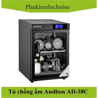 Tủ chống ẩm Andbon AB-38C, 40 Lít. Tặng Da cừu, Da thật