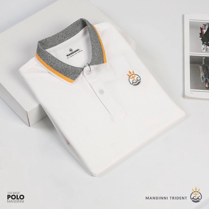 Áo thun ngắn tay có cổ nam chất cá sấu dày mát thêu logo kiểu dáng Hàn Quốc siêu đẹp