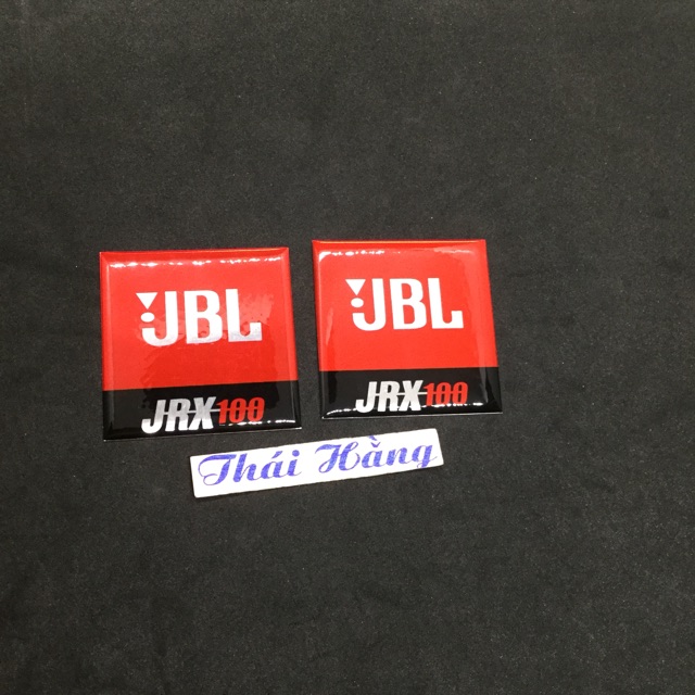 Tem chữ JBL nhôm 5x5 cm (1 đôi)