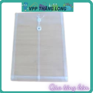 1 chiếc túi hồ sơ buộc dây, túi clearbag buộc dây trà my 118 khổ a4, 119 khổ f