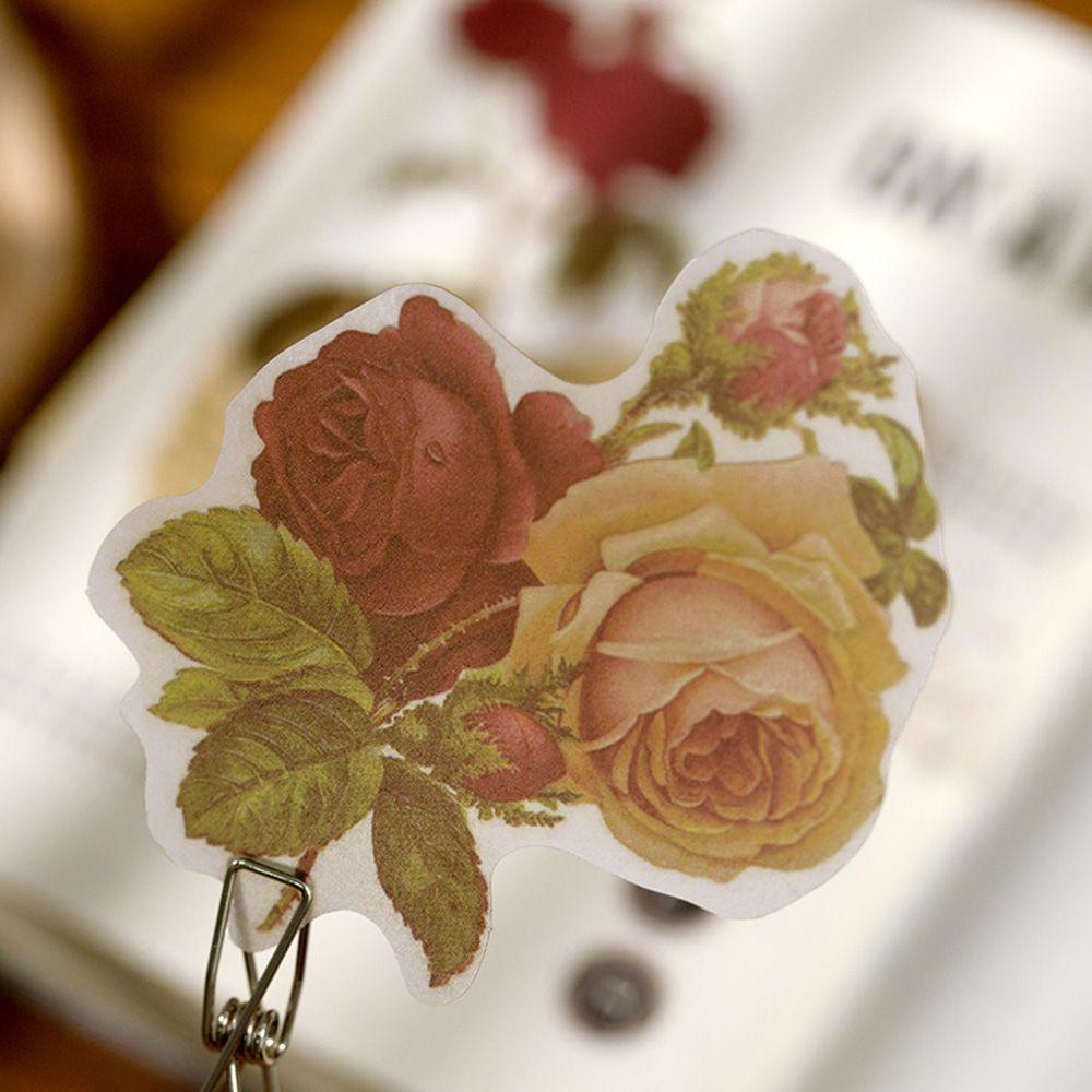 PINEVN 60 Miếng Dán Trang Trí Nhật Ký Hình Hoa Bằng Giấy