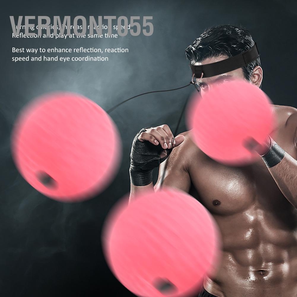 Vermont055 Headband Boxing Fighting Reaction Training Phản ứng đấm bóng Giảm áp lực Nguồn cung cấp thể dục