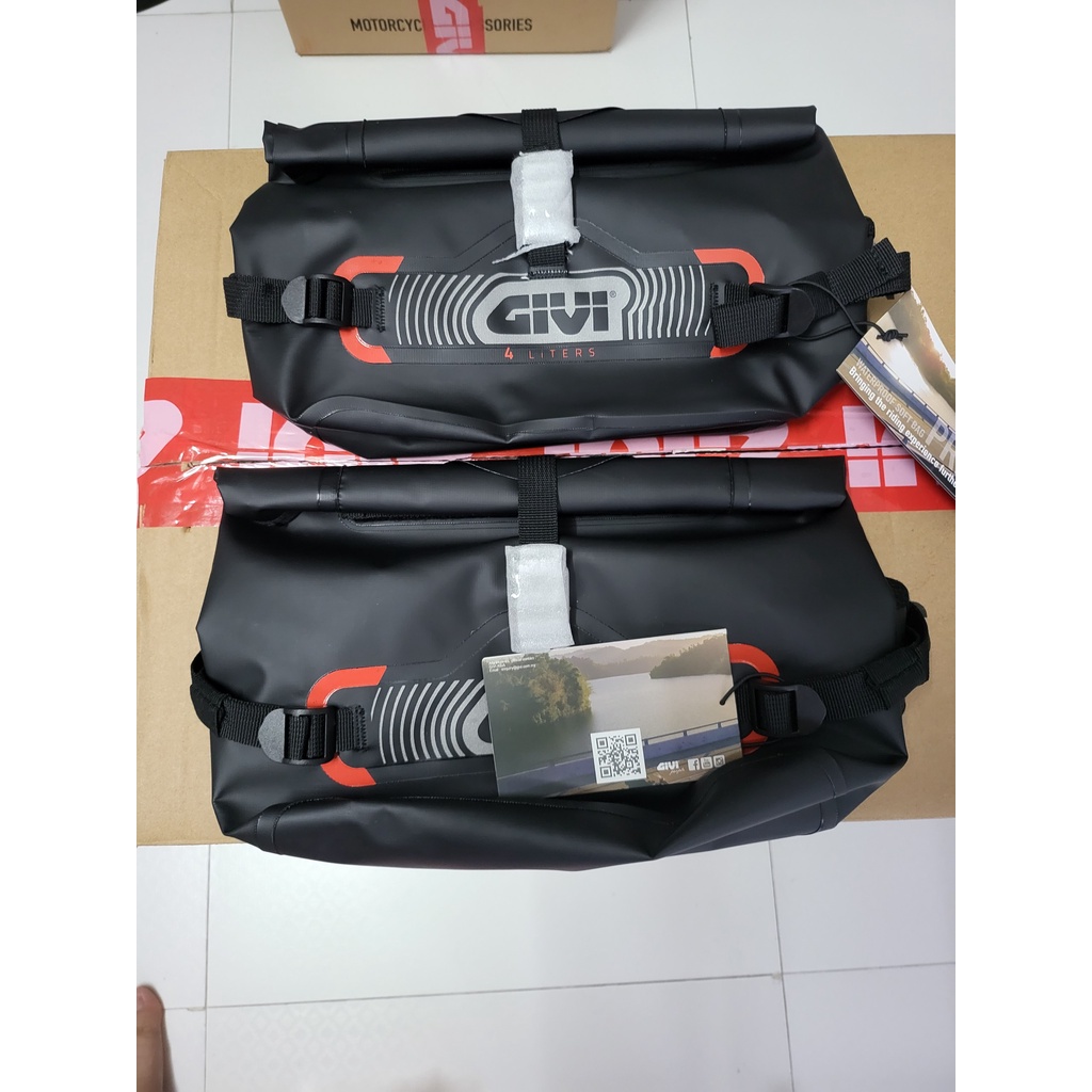 Túi đeo bụng hông GIVI PWB05 PREMIUM Waist Bag 4 LITER, chống thấm nước tuyệt đối, túi đeo thời trang cá tính