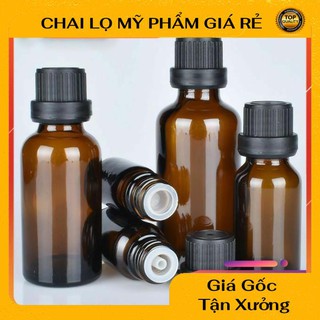 Lọ đựng tinh dầu thủy tinh nắp đen nhỏ giọt